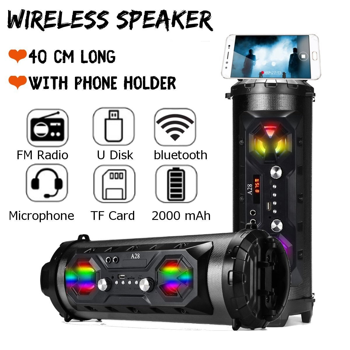 Portable Dragon Bluetooth Speaker with FM Radio Connectivity