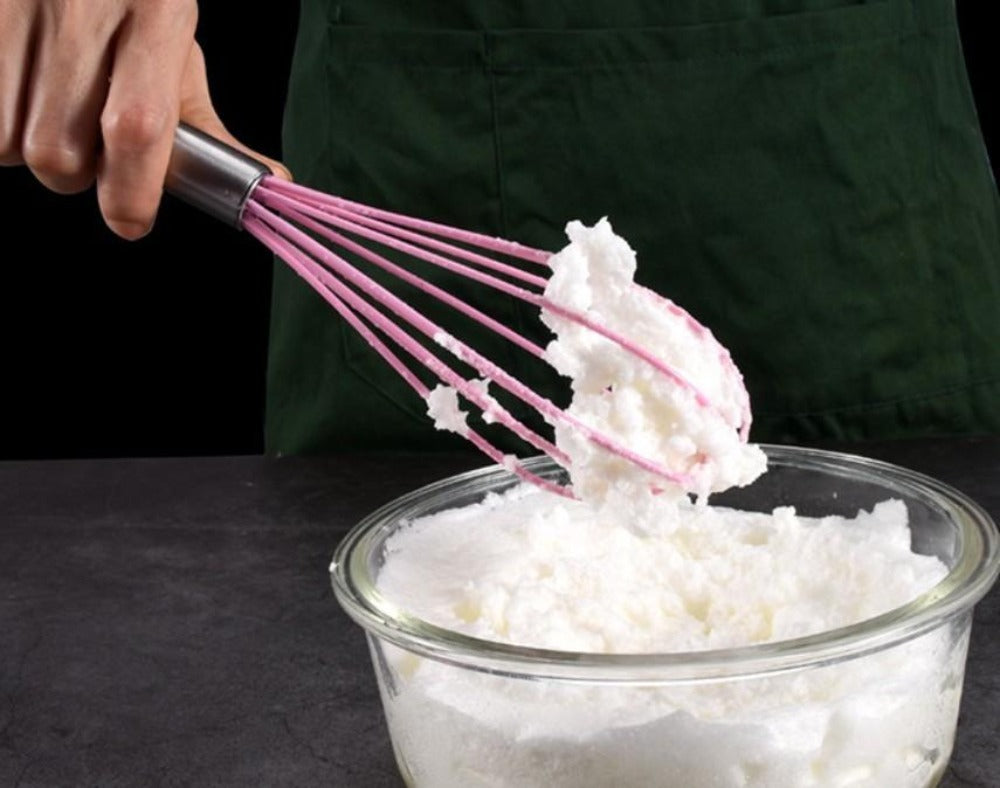 Silicone Egg Beater Set - 4 Piece Set with Non-Stick Feature