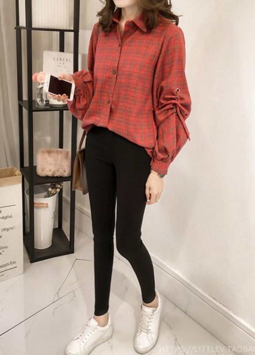Button-Front Blouse with Bell Sleeves for Women