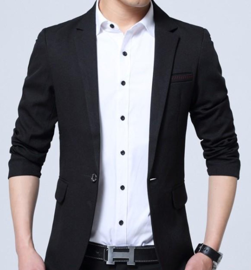 Slim Fit Men's Fashion Blazer in K-Style
