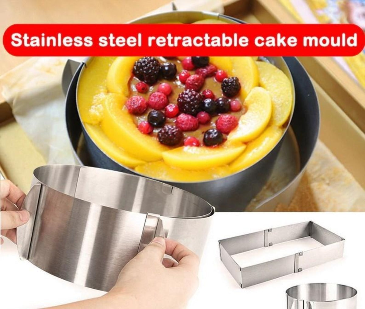 Adjustable Mold for Round Stainless Steel Cake Shape