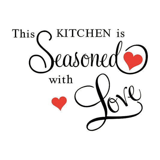 Love-Infused Kitchen Wall Stickers - Set of 3