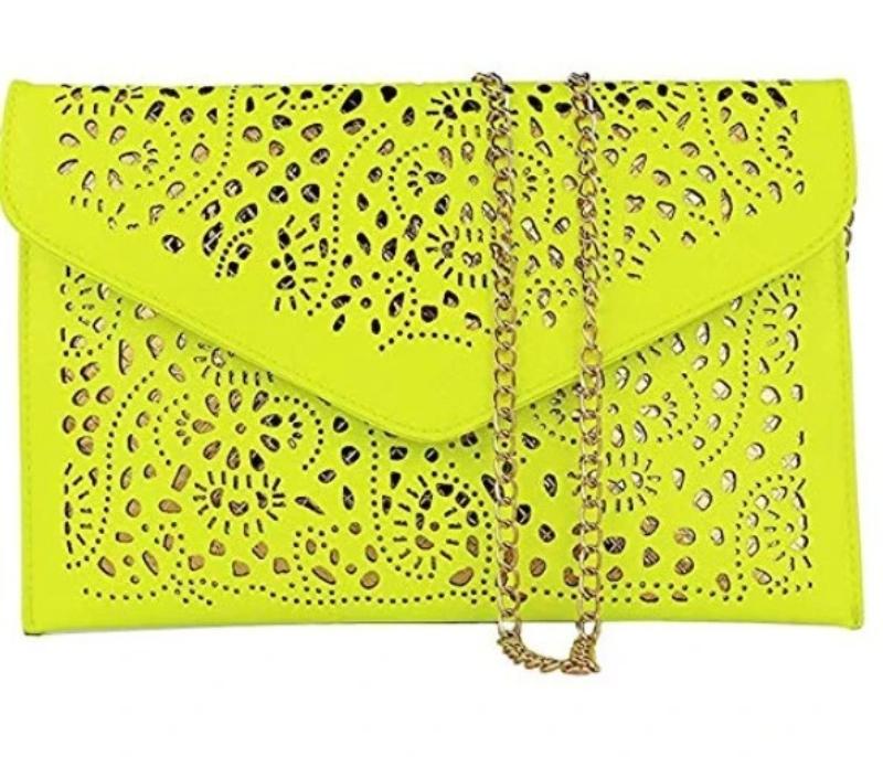 Chain Strap Laser-Cut Clutch by Coseey: A Revised Title