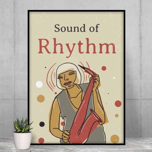 Vintage Jazz Poster: Resonance of Rhythm
