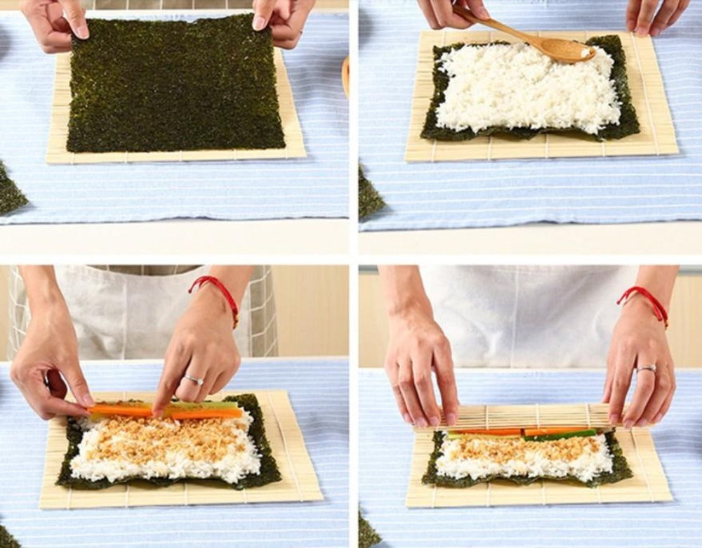 Bamboo Sushi Rolling Kit for Homemade Sushi Rolls