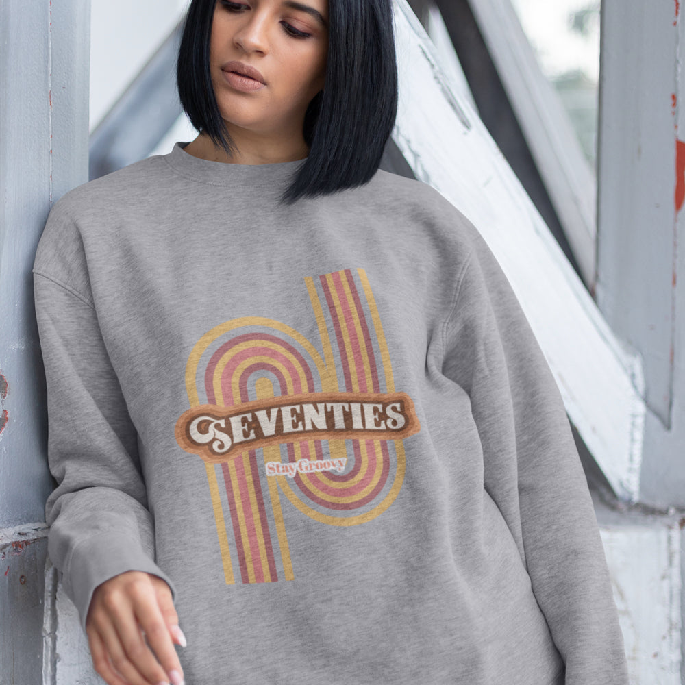 Retro 1970's Women's Crewneck Sweatshirt
