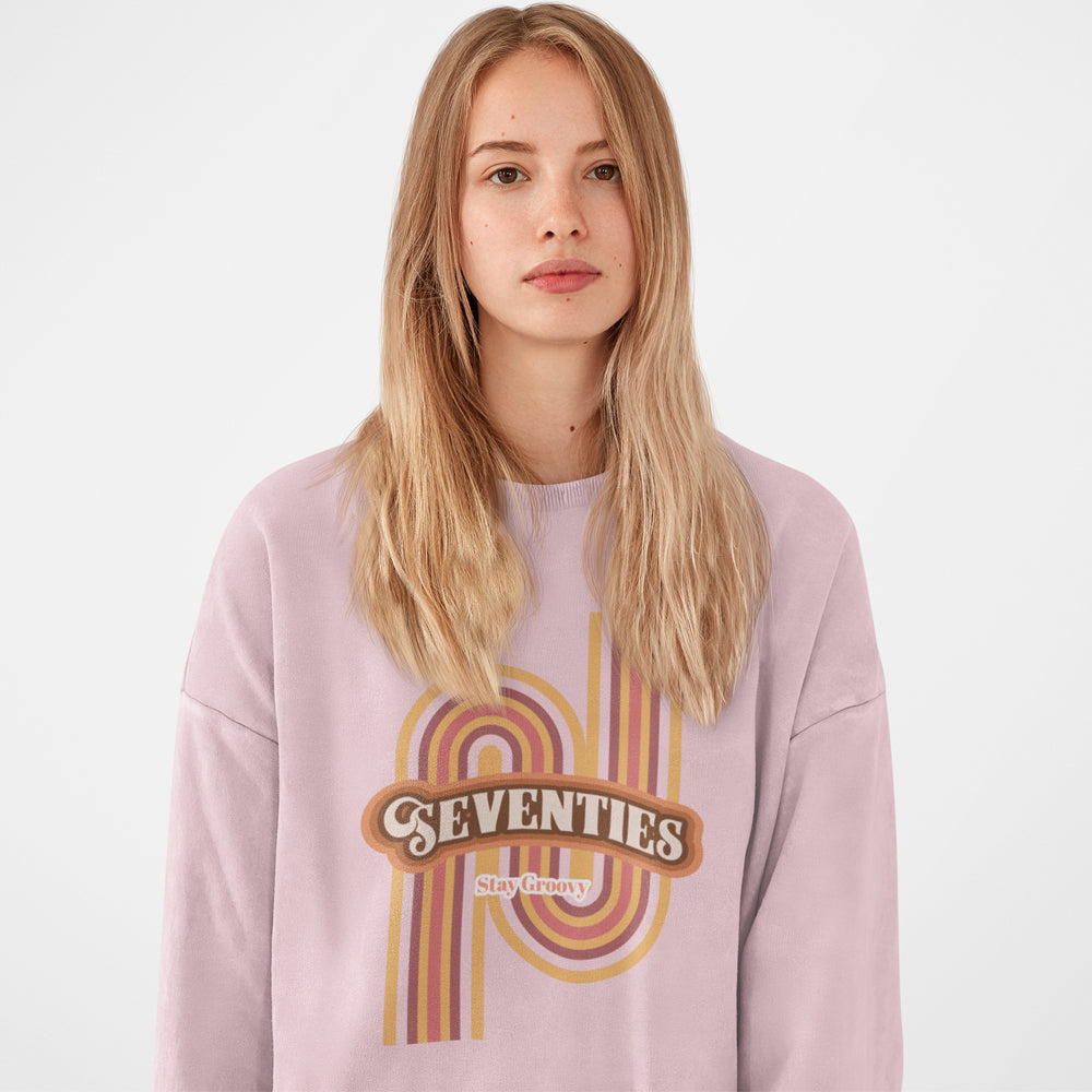 Retro 1970's Women's Crewneck Sweatshirt