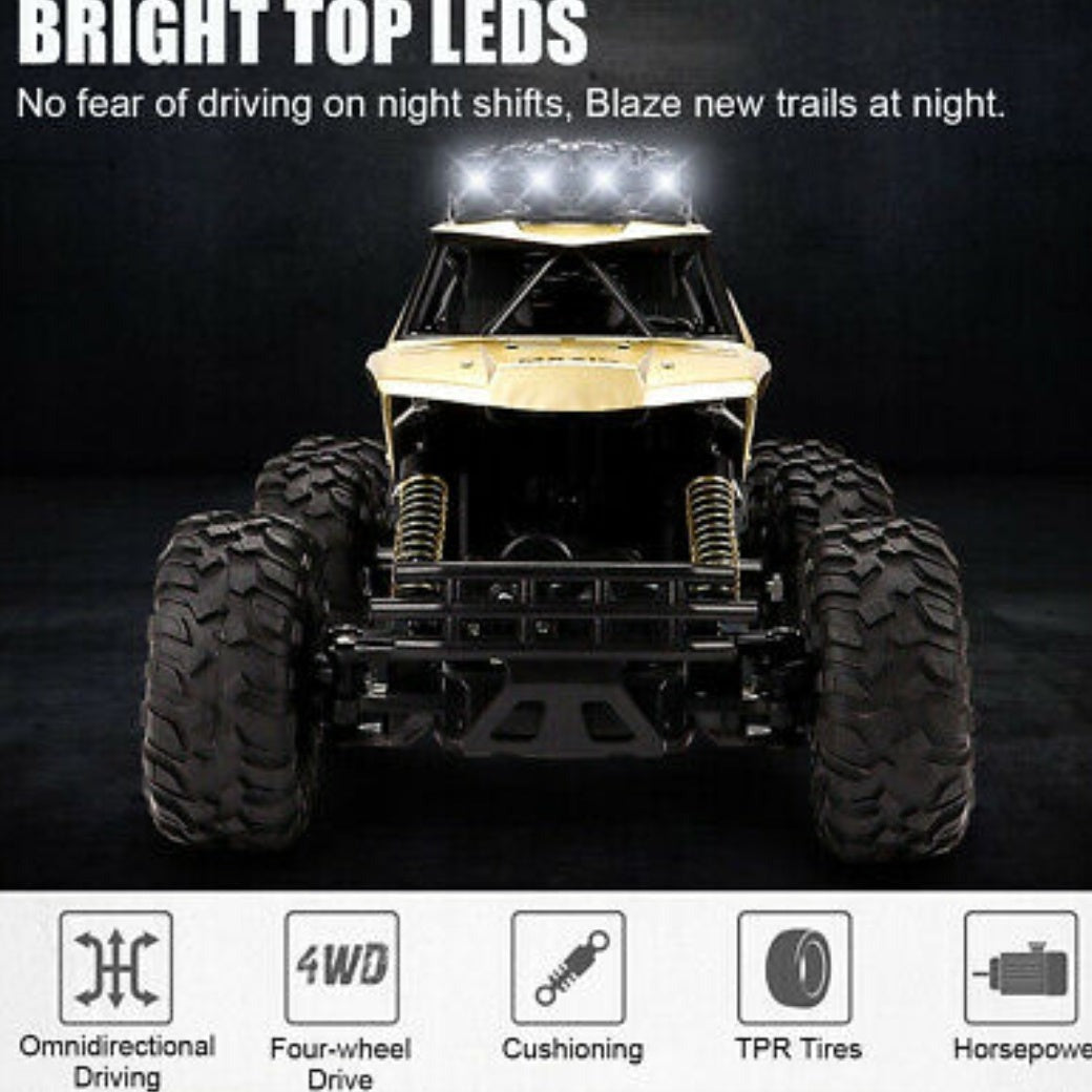 High Speed 1/12 Scale 4WD Monster Truck with 6 Wheels and Remote Control - Dragon Edition