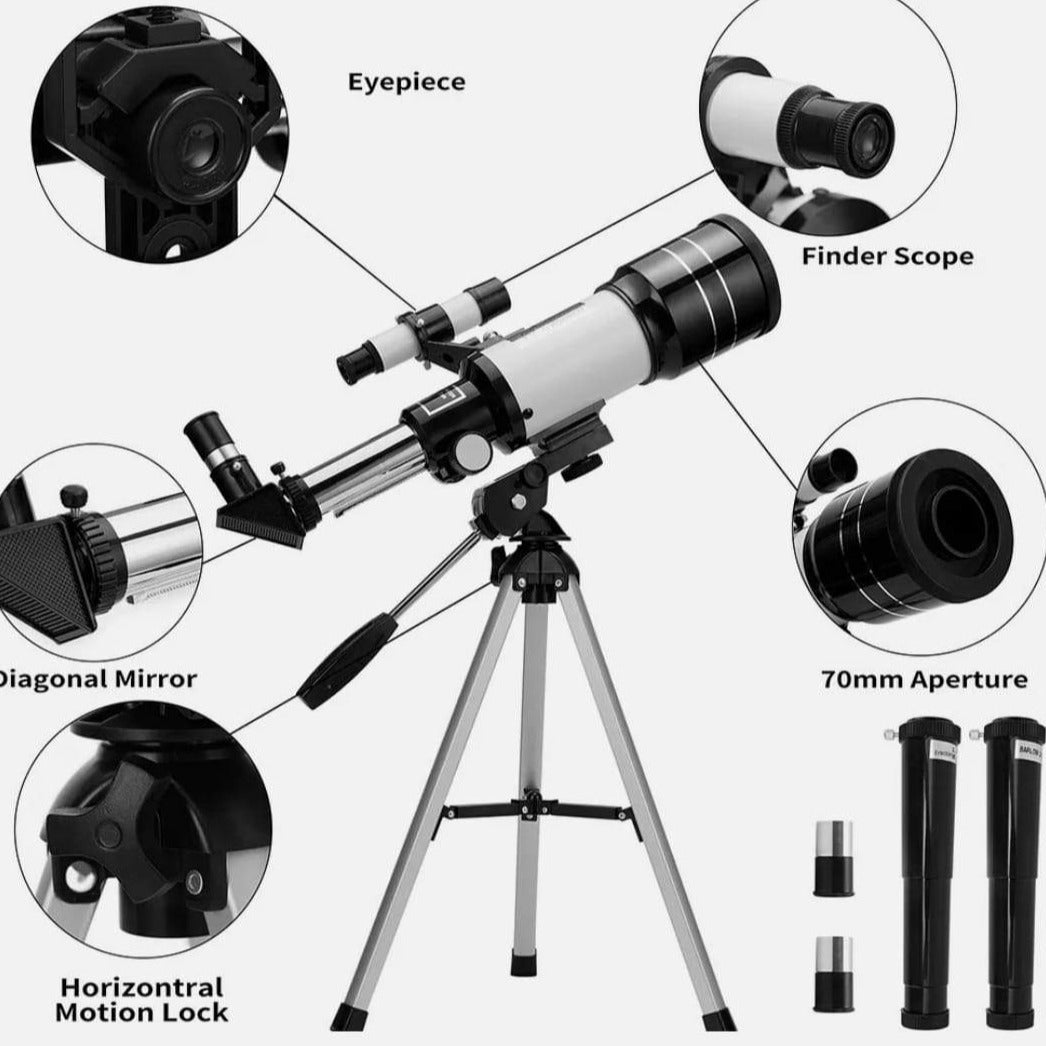 Astronomical Toy Telescope for Exploring the Night Sky and Spotting UFOs