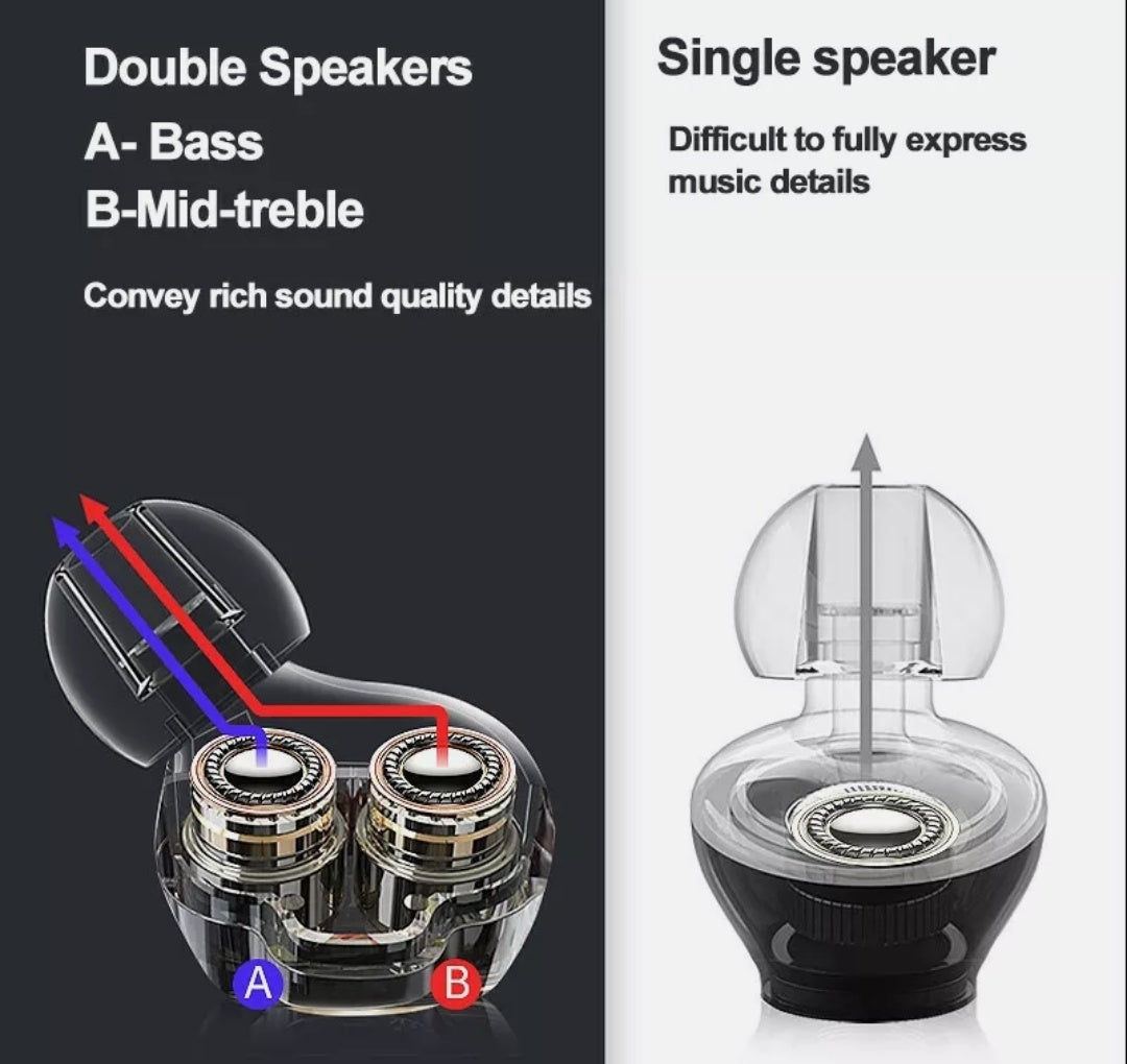 Powerful Bass Touch Bluetooth 5.0 T22PRO Earbuds with a Ninja Dragon Twist