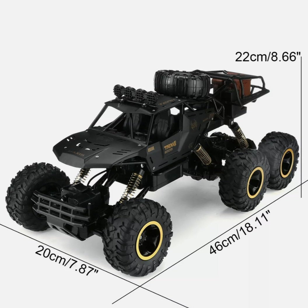 High Speed 1/12 Scale 4WD Monster Truck with 6 Wheels and Remote Control - Dragon Edition