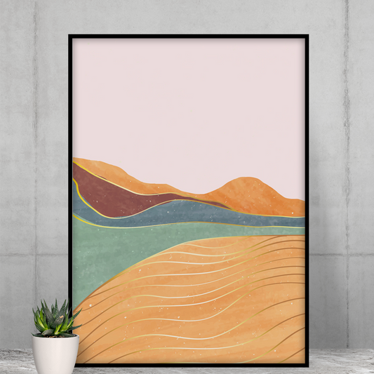 Pink Room Decor Inspired by the Toscana Landscape