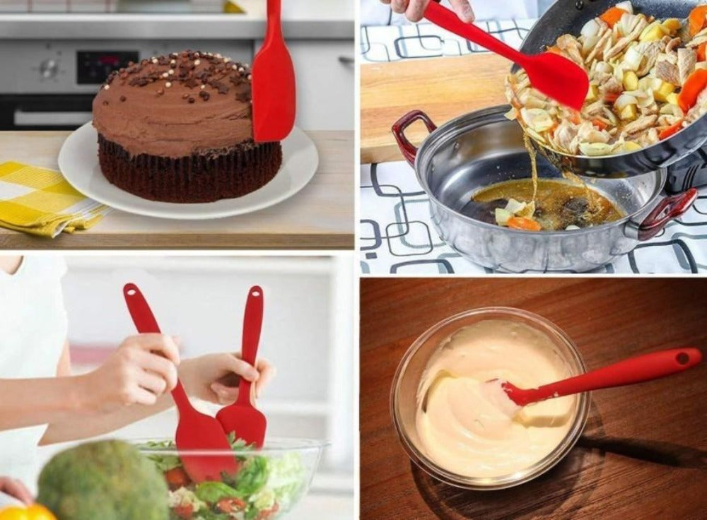 Heat Resistant Silicone Kitchen Cooking Utensils Set - 5 Piece Collection