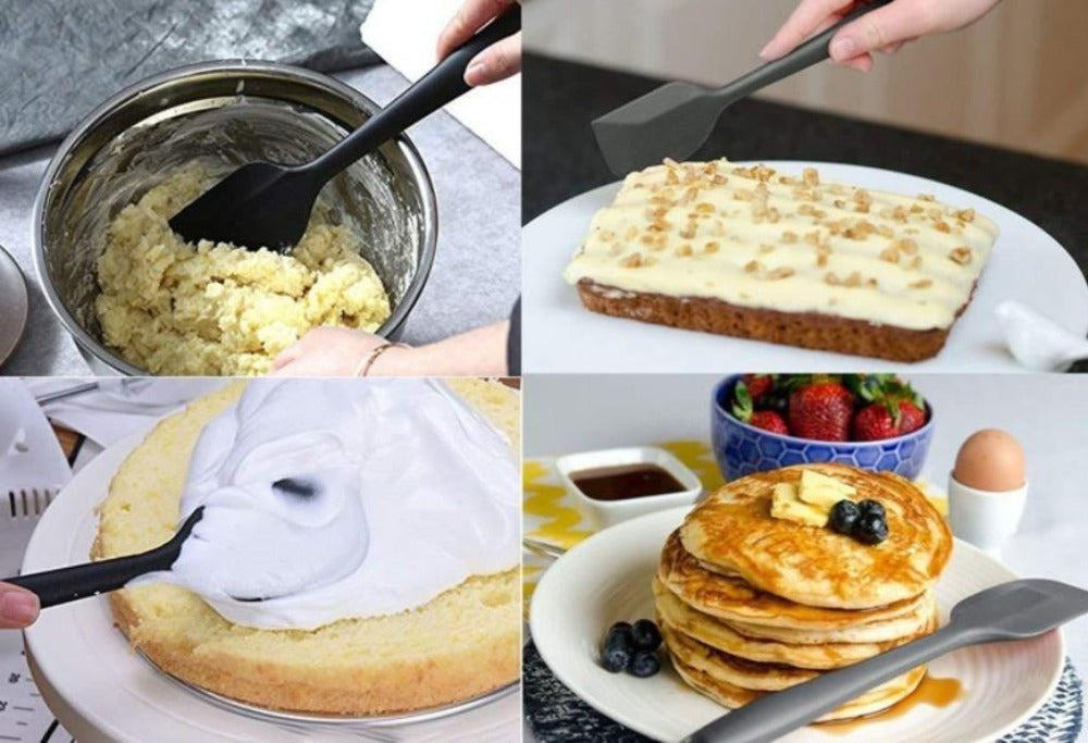 Heat Resistant Silicone Kitchen Cooking Utensils Set - 5 Piece Collection