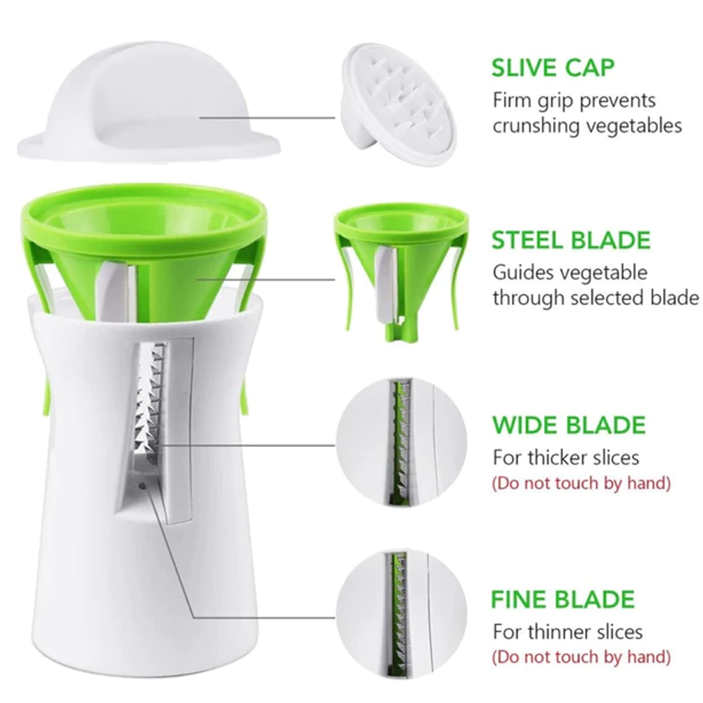 Compact Vegetable Cutter and Noodle Machine