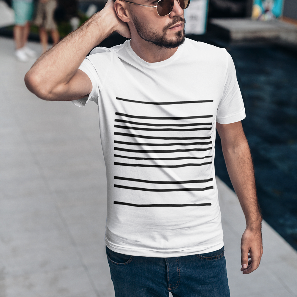 Horizontal Lines Men's Tee