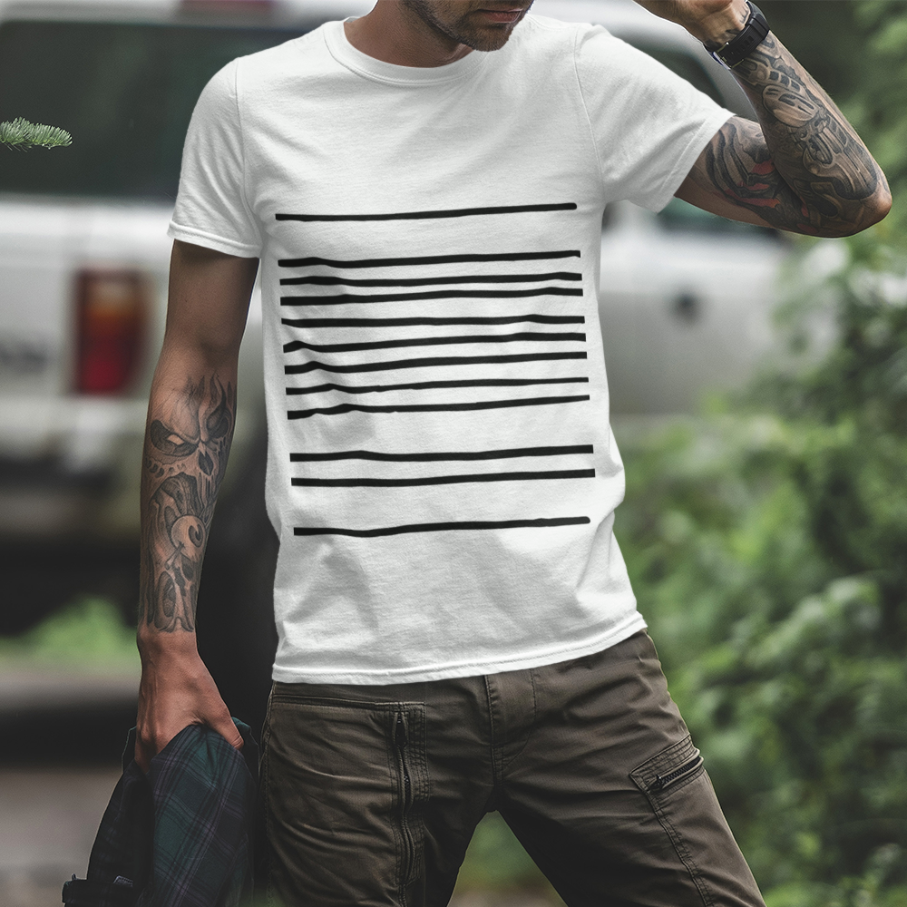 Horizontal Lines Men's Tee