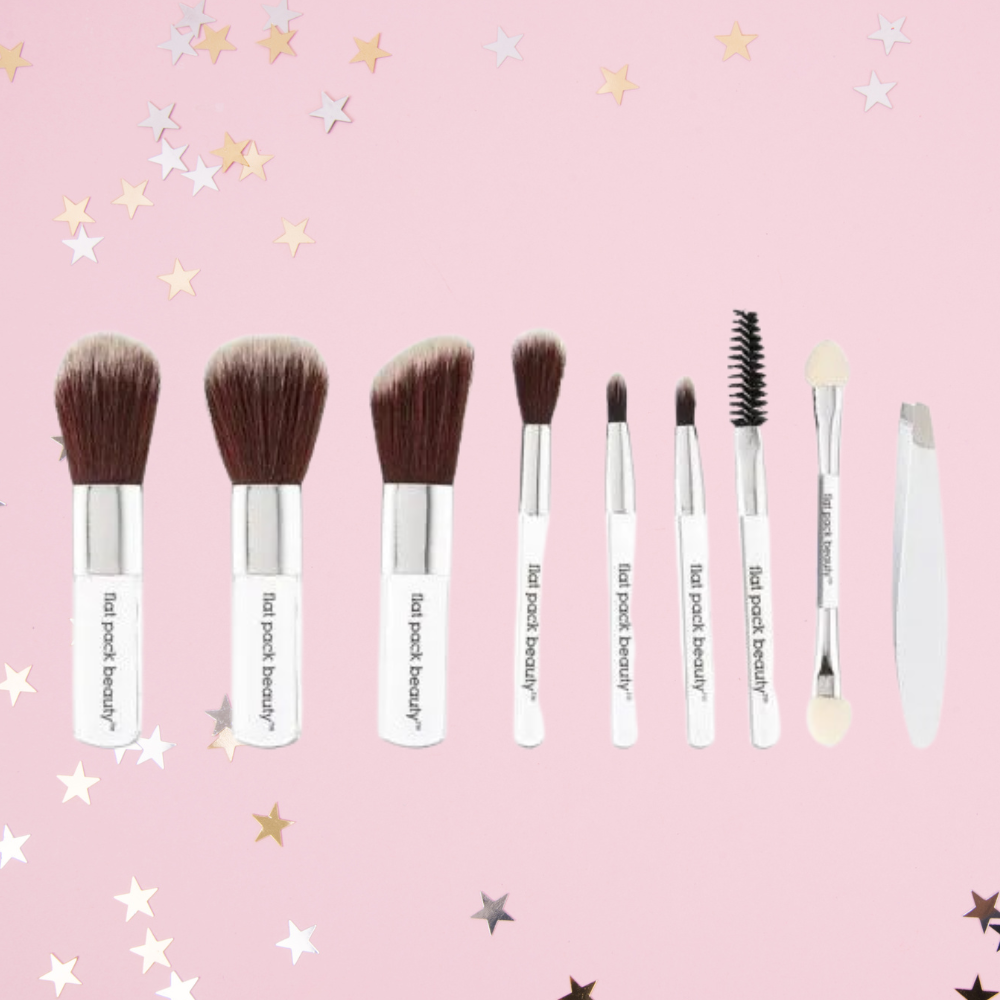 20-Piece Mini Beauty Brush Set for Beauty on the Go