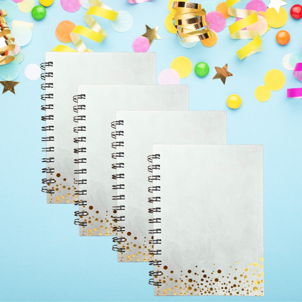 Metallic Dotted Journal with a Shimmer - 80 Sheets - Pack of 100