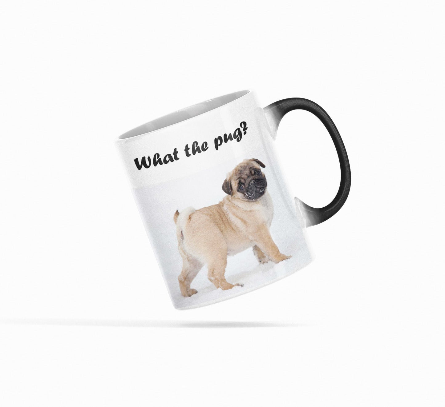 Adorable Pug Heat Sensitive Color Changing Coffee Mug - A Charming Surprise for Dog Lovers!