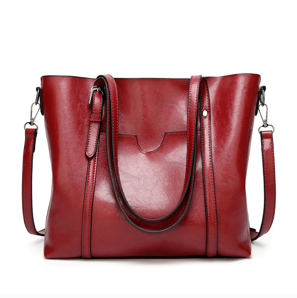 Faux Leather Tote Bag for Women