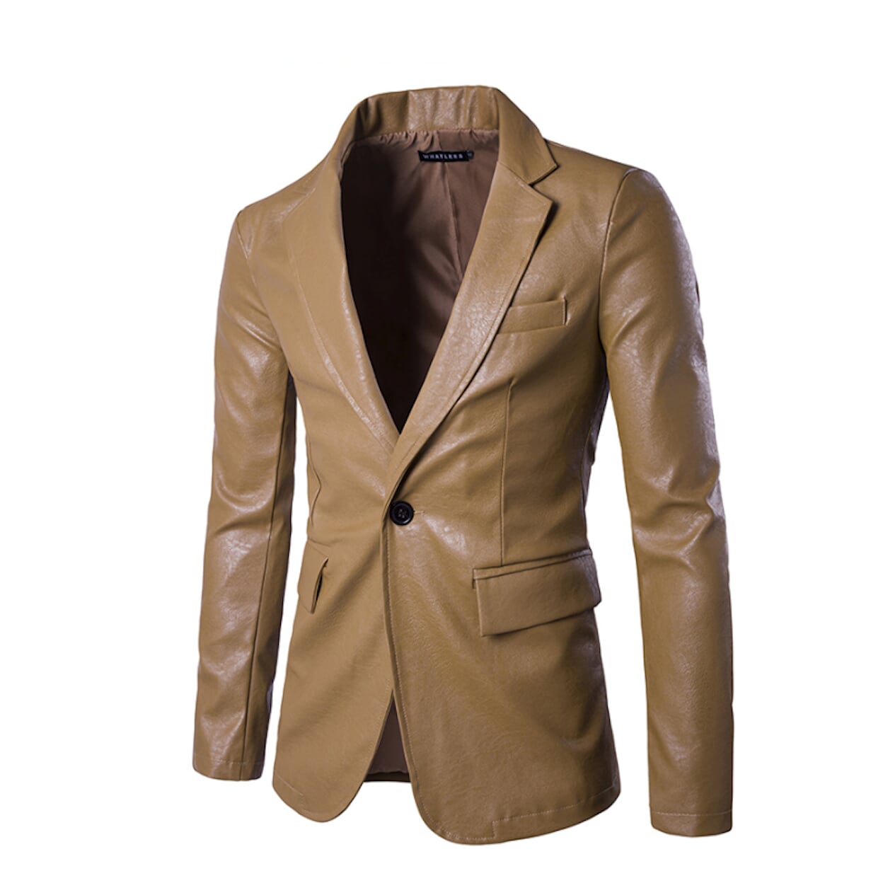Faux Leather Blazer for Men