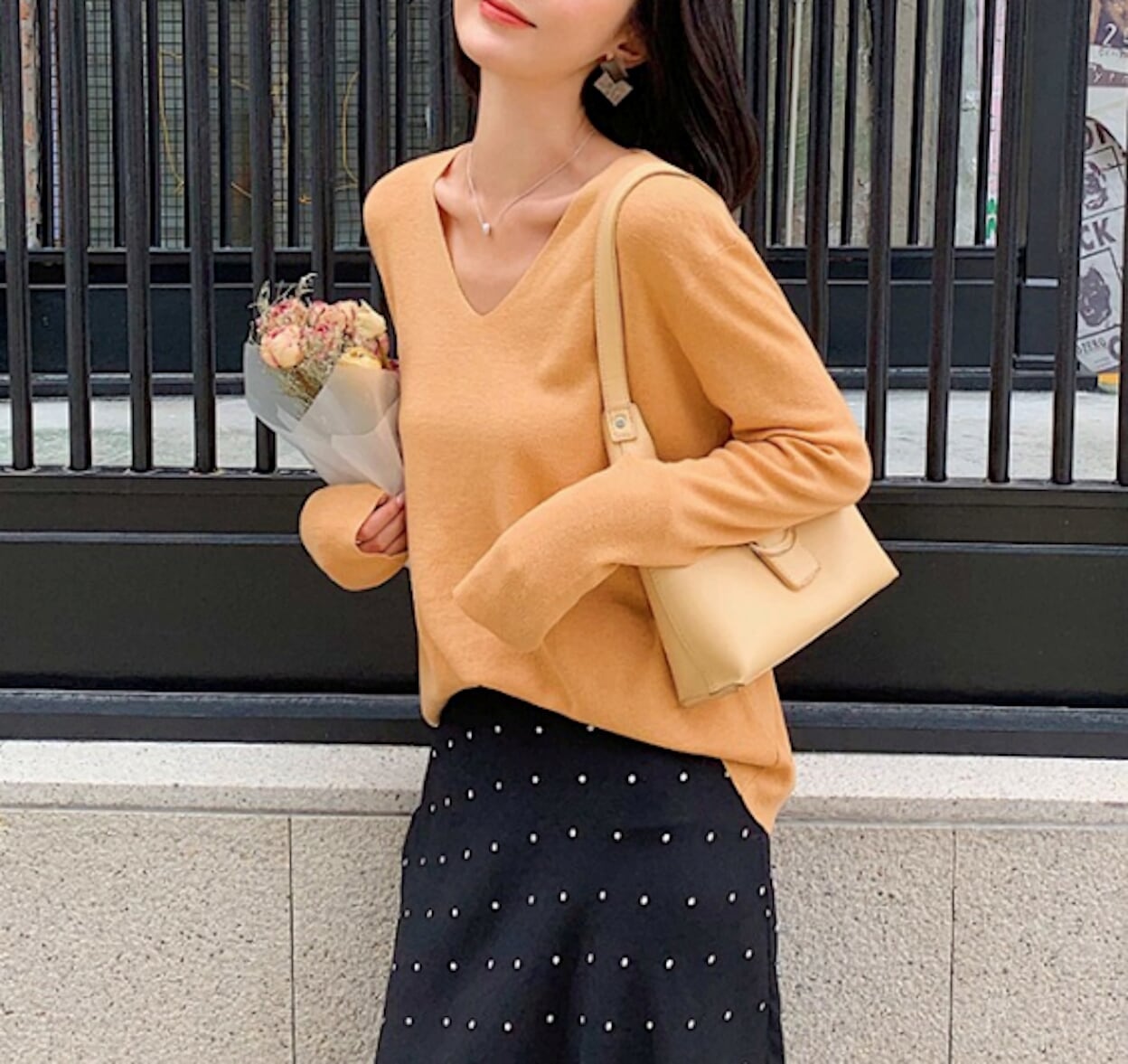 Casual Ladies V-Neck Pullover Sweater