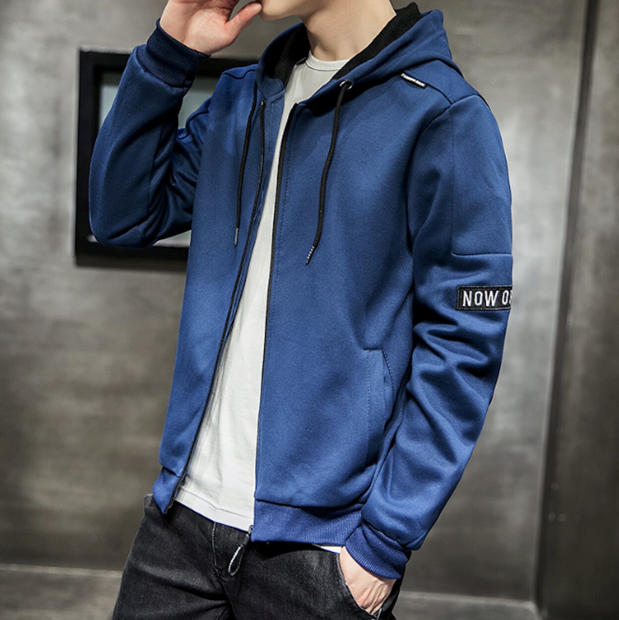 Casual Zip-Up Hoodie for Men