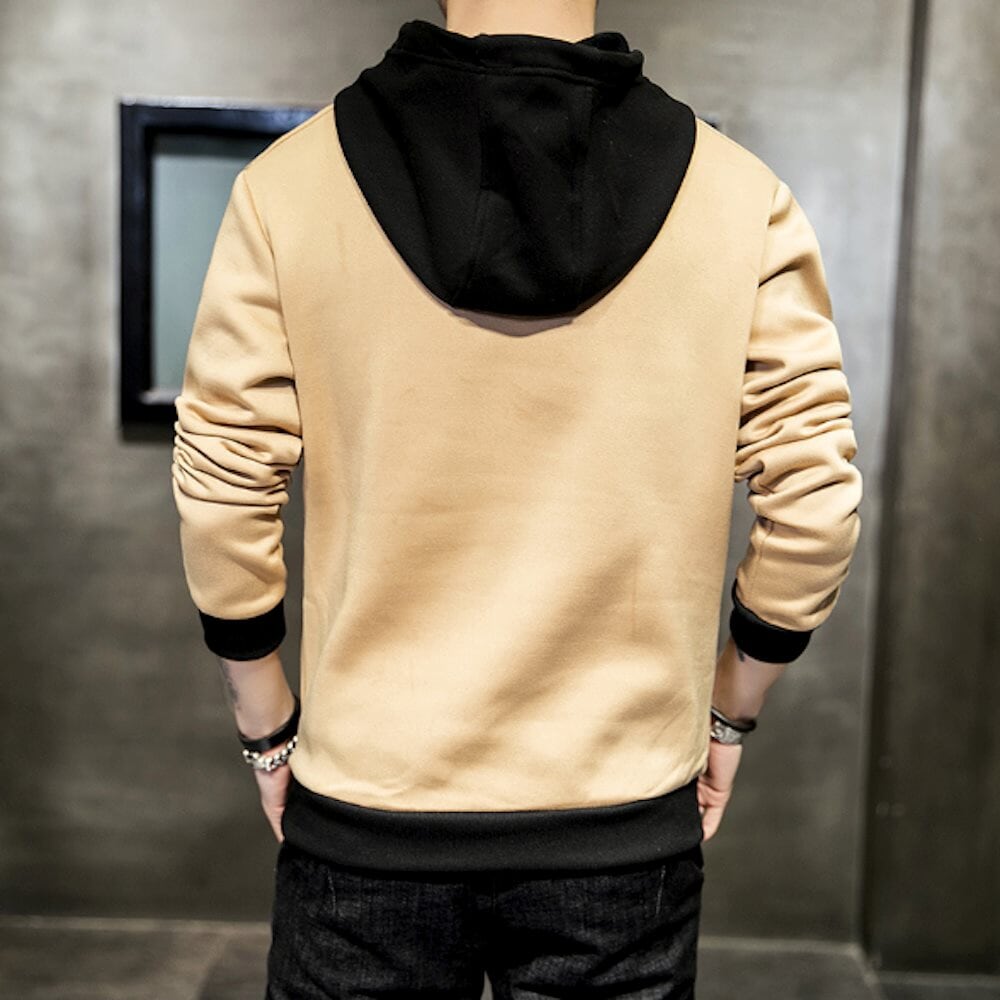 Men's Two Tone Hoodie - Emphasizing Style and Elegance