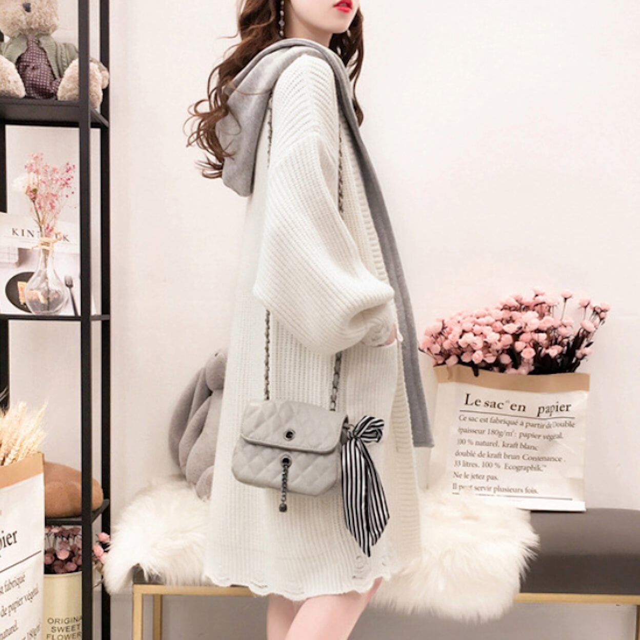 Layered Hooded Cardigan for Women - Redefining Fashion