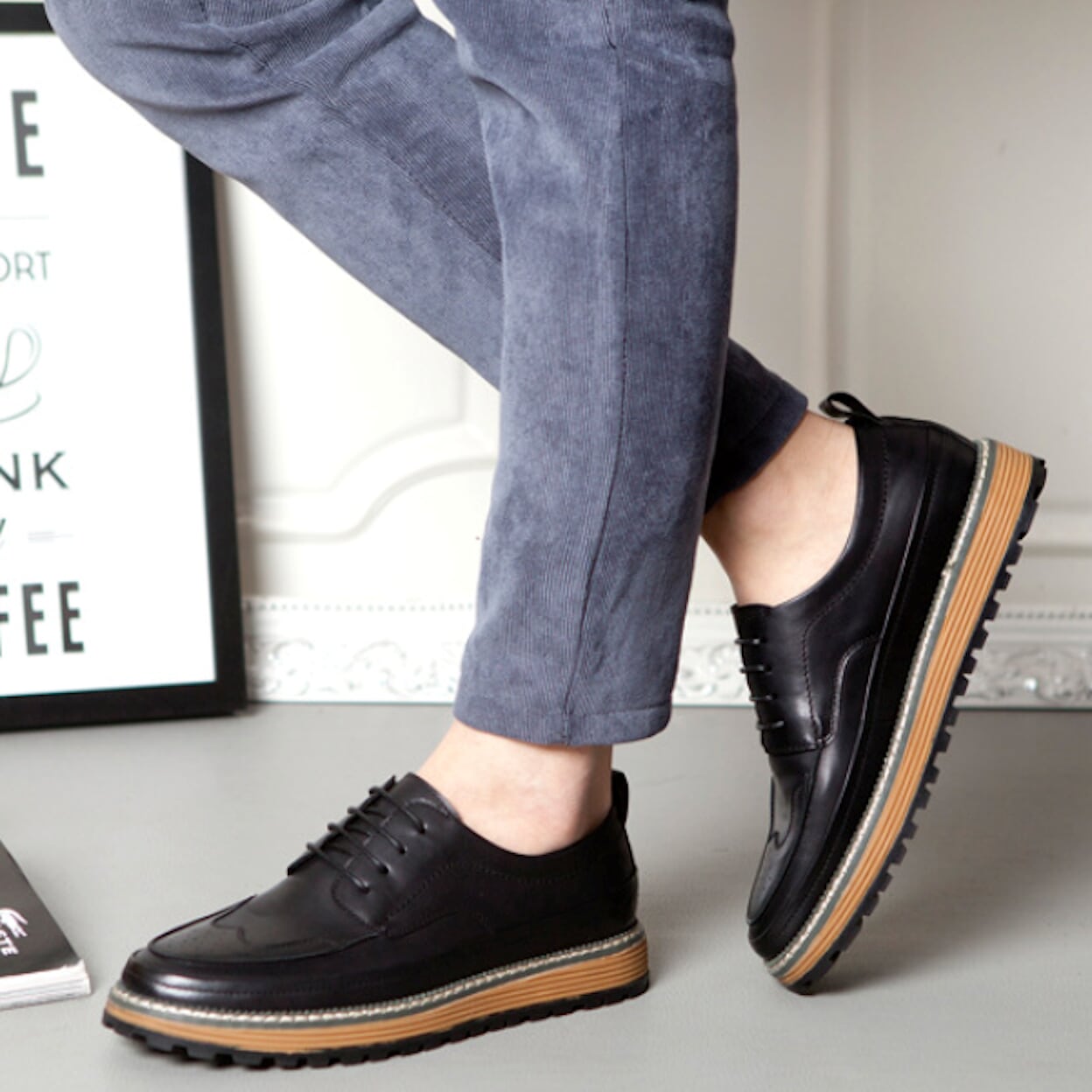 Retro Derby Footwear for Men