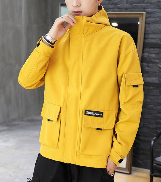 Hooded Windbreaker for Men