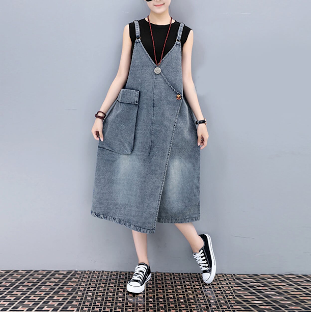 Denim Dress for Women with a Handy Pocket