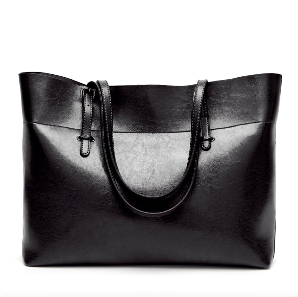 Vegan Leather Tote Bag for Daily Use