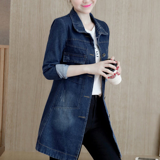 Denim Jacket for Women - Medium Length