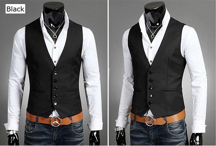 Slim Fit Men's Classic Suit Waistcoat