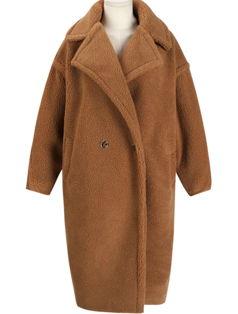Faux Fur Teddy Overcoat for Women