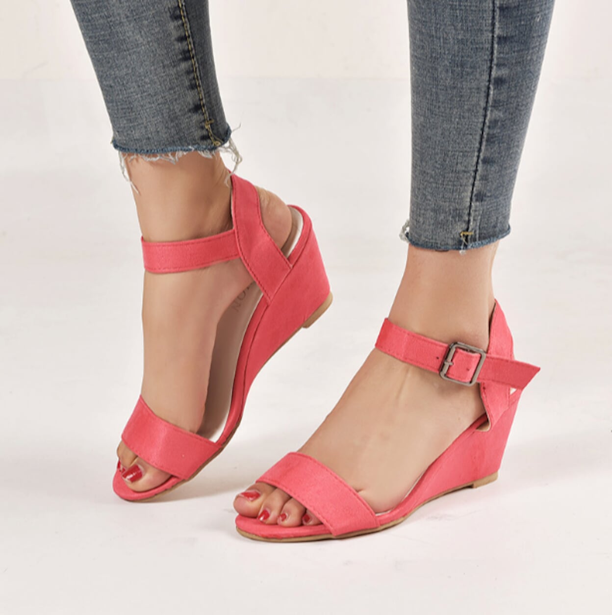 Ladies' Ethical Synthetic Wedge Sandals