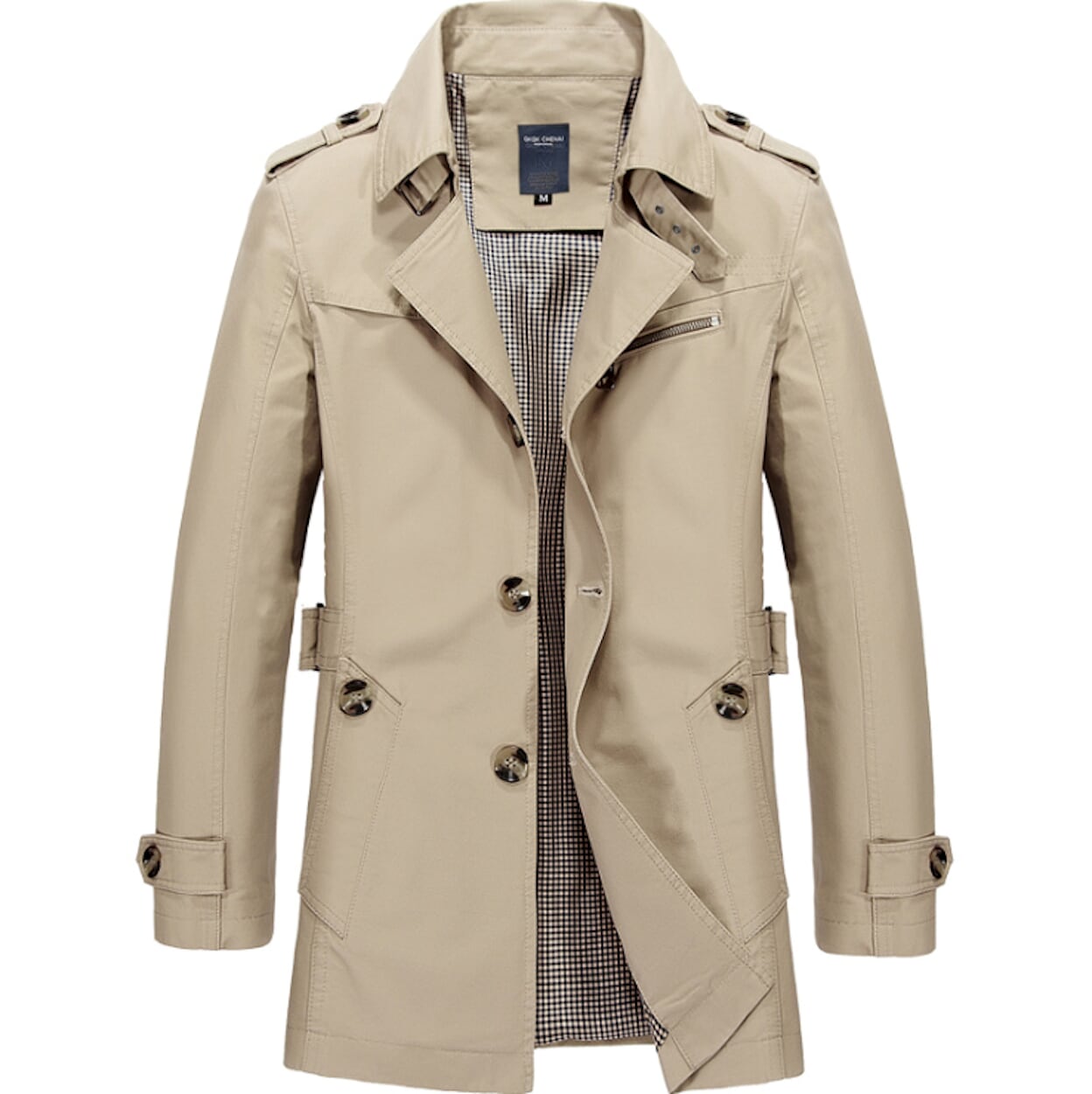 Mid-Length Trench Coat for Men: Enhancing Style and Versatility
