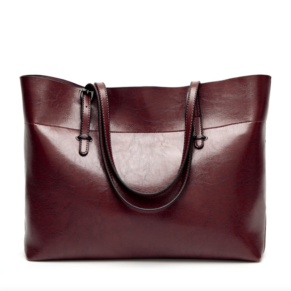 Vegan Leather Tote Bag for Daily Use