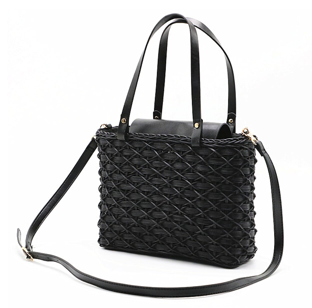 Woven Square Tote Bag