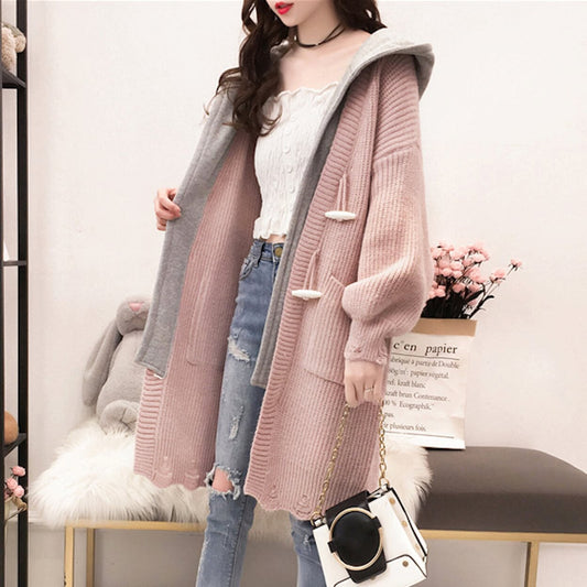 Layered Hooded Cardigan for Women - Redefining Fashion