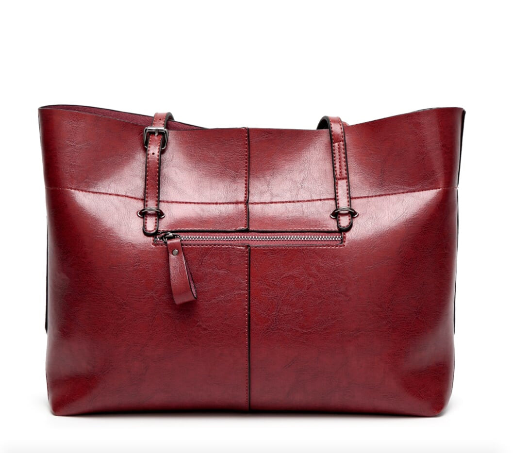 Vegan Leather Tote Bag for Daily Use