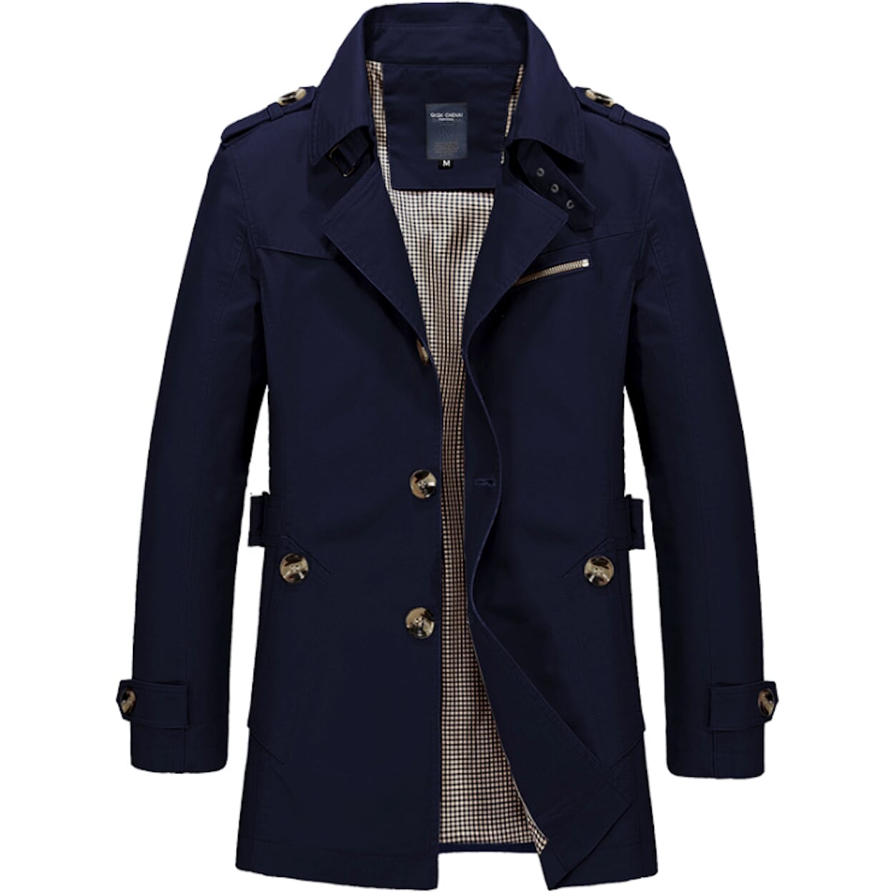 Mid-Length Trench Coat for Men: Enhancing Style and Versatility