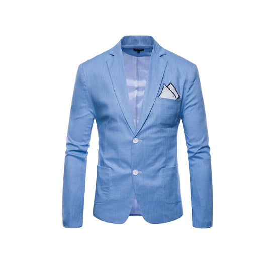 Linen Blazer for Men - Two Button Stylish Jacket