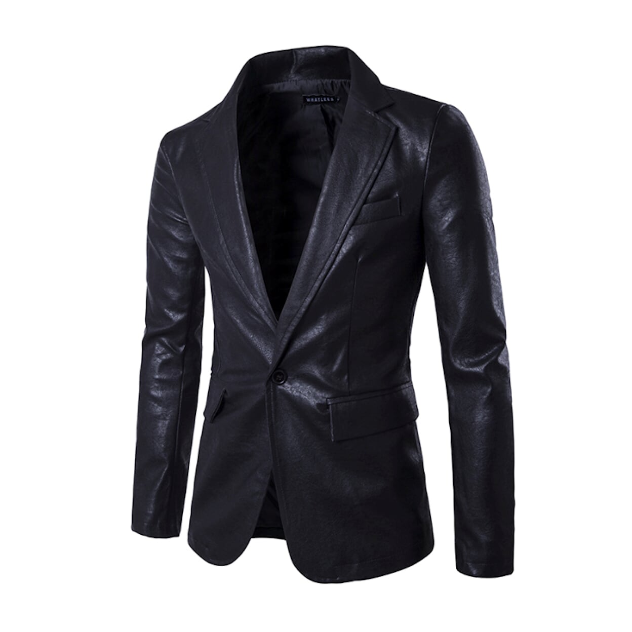 Faux Leather Blazer for Men