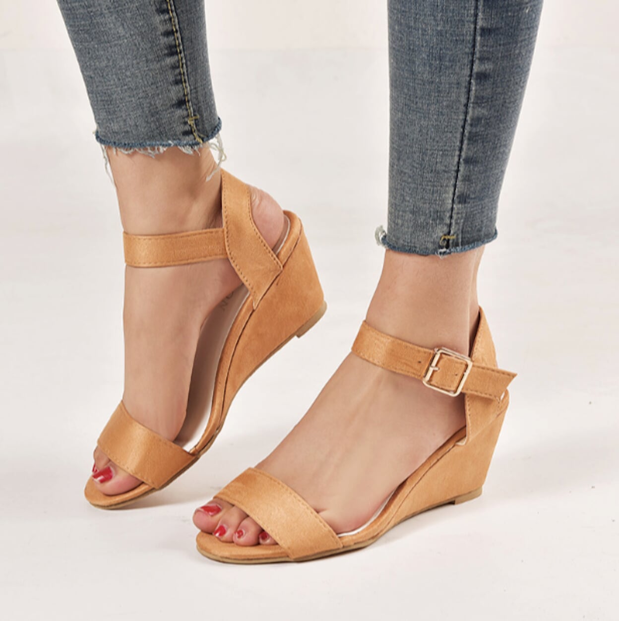 Ladies' Ethical Synthetic Wedge Sandals