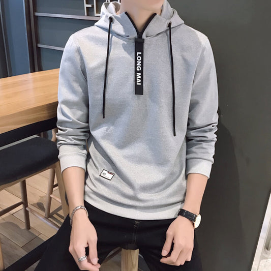 Zippered Men's Hooded Sweatshirt
