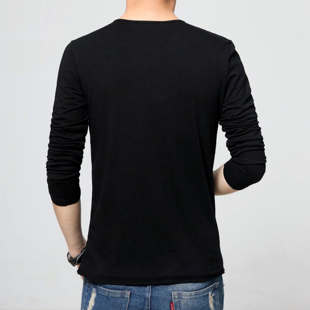 Buttons-Adorned Casual Men's Top