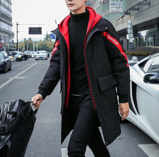 Two Tone Hooded Coat for Men: Enhancing Style and Warmth